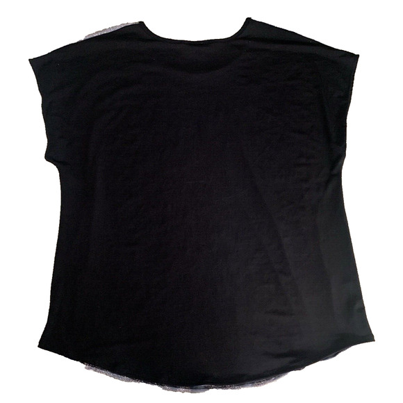 Star Vixen Gold Sparkle Blouse Womens Plus Size 2X BlackBack Pullover Dressy Top - Picture 2 of 9